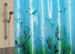 Штора для ванной V-Line, 180х180 см, полиэстер 000000000001022718