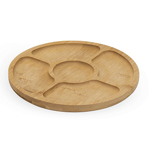 Менажница 5-и секционная 20х20х1,6см бамбук Менажница 5-и секционная 20х20х1,6см бамбук 000000000001221644