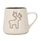 Кружка 340мл 7,6см DE'NASTIA Олень белый фарфор