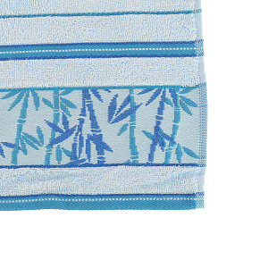 Полотенце махровое Bamboo forest Cleanelly Collection, голубой, 50х90 см, пл.460 000000000001126092