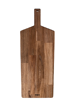 Доска универсальная 72x28x2см DE'NASTIA прямоугольная большая с ручкой коричневый дерево акация 000000000001216970