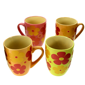 Набор кружек на подставке Анника Estetica, 360мл, керамика, 4 шт. 000000000001060058