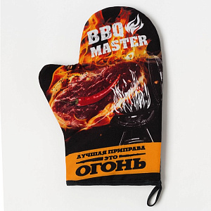 Набор кухонный Bbq master (варежка-прихватка 20х28см + молоток деревянный) 4654920 000000000001200848