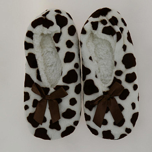 Туфли домашние (тапки) лео коричневый р.35-37 100%пэ J000077(35-37) 000000000001192954