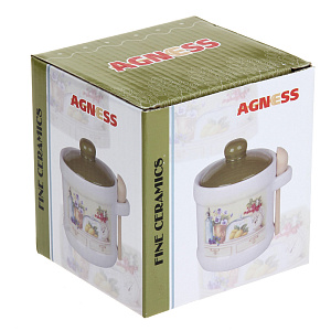 Сахарница В саду Agness, 13х11х12 см, керамика 000000000001163135