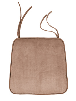 Подушка на стул 40x35x38см DE'NASTIA мемори бежевый полиэстер 000000000001154456