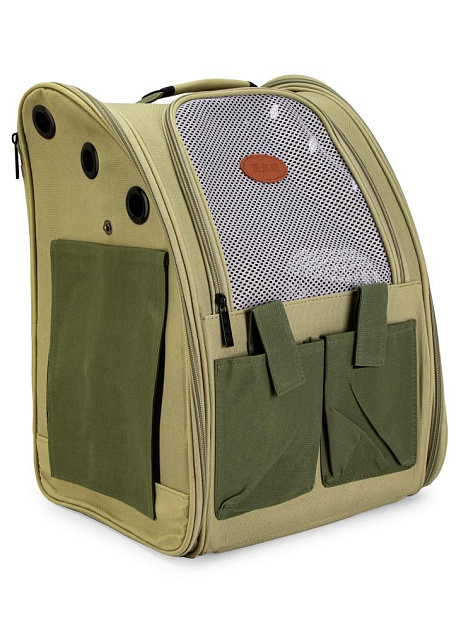 Переноска-рюкзак сетка с карманами для животных 42х30х28см микс полиэстер 000000000001229100