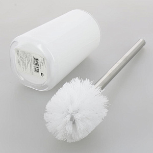 Щётка для унитаза DE'NASTIA трапеция белый пластик 000000000001207119