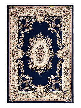 Коврик придверный 60x90см LUCKY Мол 3 тёмно-синий/бежевый полиэстер 000000000001200464