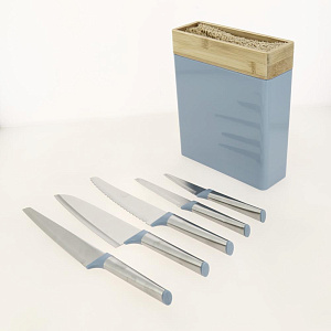 Набор ножей 5шт + подставка пластик/нержавеющая сталь/бамбук M010218/R010482 Набор ножей 5шт + подставка пластик/нержавеющая сталь/бамбук M010218/R010482 000000000001190947