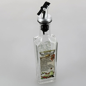 Бутылка с дозатором 250мл LARANGE для оливкового масла со специями стекло 000000000001202851