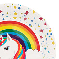 Набор тарелок одноразовых 10шт 17см UNICORN бумага 000000000001210160