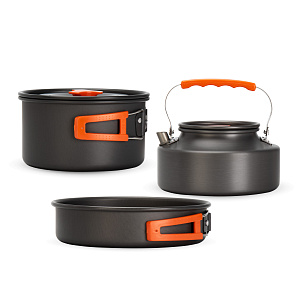 Набор посуды для приготовления пищи на открытом воздухе ПИКНИК алюминий Набор посуды для приготовления пищи на открытом воздухе ПИКНИК алюминий 000000000001222603