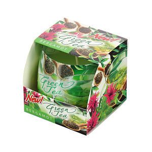 Ароматизированная свеча в стакане Зеленый чай Bartek, 80?75 см 000000000001143865