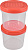 Набор банок Plast Team PATTERN, с закручивающейся крышкой, коралловый, 2 шт. (0,7л), 115х115х133 (PT9860) 000000000001201524