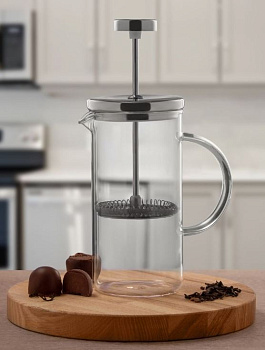 Френч-пресс 350мл SERVITTA Osteria нержавеющая сталь/стекло 000000000001214592
