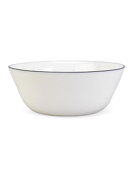 Салатник 11см белый с черной каймой стеклокерамика 000000000001227174