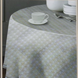 Скатерть D150см LUCKY Кантри бежевая 100% полиэстер 000000000001177446