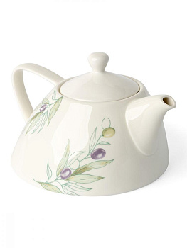 Чайник заварочный 1л DE'NASTIA Оливки фарфор 000000000001217748