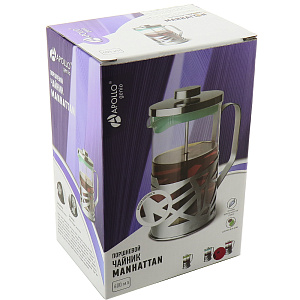 Френч-пресс Manhattan Genio Apollo, 600мл 000000000001161492