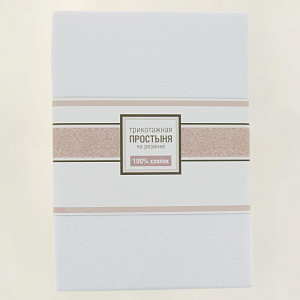 Простыня на резинке 90х200см ОТК ПРОИЗВОДСТВО трикотажная кулирка 120гр 100% хлопок микс/90х200 000000000001205993