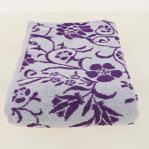 Полотенце махровое Privilea, 75*150,100% хл,арт.9С60 Полянка,фиолетовый. Произ-во Беларусь 000000000001184458