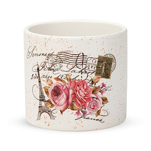 Кашпо 12,5х11,5см 1л Кантри III керамика 000000000001225880