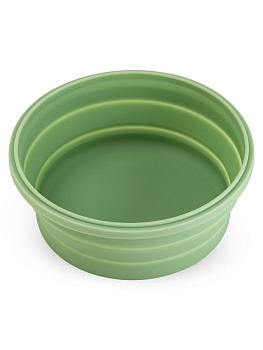 Контейнер складной 1,2л круглый оливковый силикон 000000000001229073
