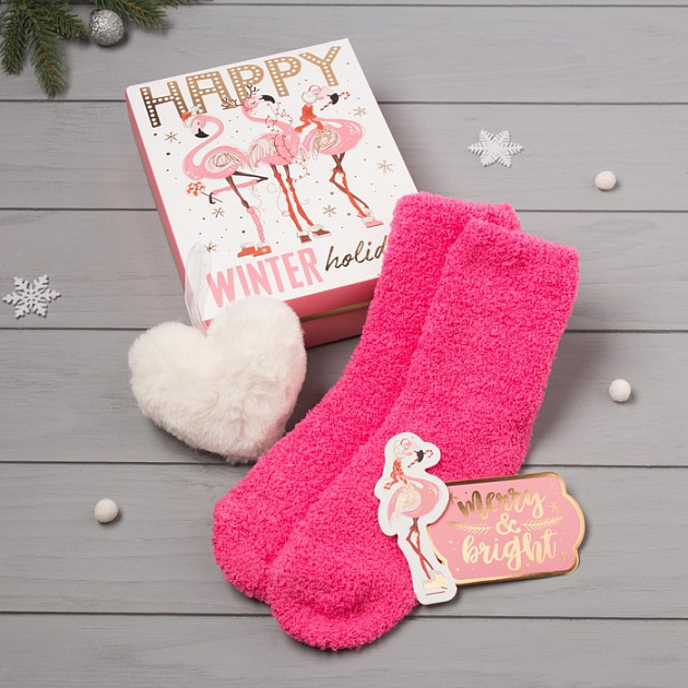 Набор подарочный KAFTAN "Pink holidays" носки р-р 36-39(23-25см) + ёлочная игрушка 4310460 000000000001202379