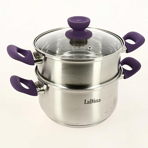 Набор посуды 8 предметов LADINA REGULAR Violetta нержавеющая сталь Набор посуды 8 предметов LADINA REGULAR Violetta нержавеющая сталь 000000000001204281