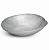 Блюдо сервировочное 25-29см GLASSCOM Рептилия Silver овальное стекло 000000000001219156
