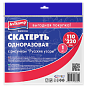 Скатерть одноразовая 110х220см CUOCO русские узоры полиэтилен