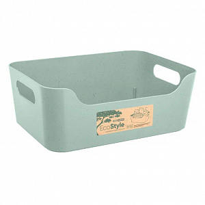 Корзинка универсальная 34х24х14см 10л ECONOVA SCANDI светло-серый пластик 000000000001220681