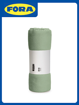 Плед 160х120см FORA плотность 130гр/м зеленый полиэстер CN0868/LY2602 000000000001213002