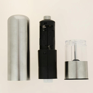 Мельница электрическая LUAZON HOME LET-002 питание от батареек серебристая пластик металл 000000000001186520