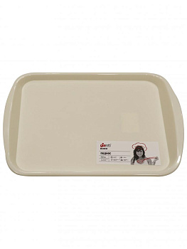 Поднос прямоугольный 47*35,5см пластик сливочный крем Bono GR1441СЛ 000000000001197166
