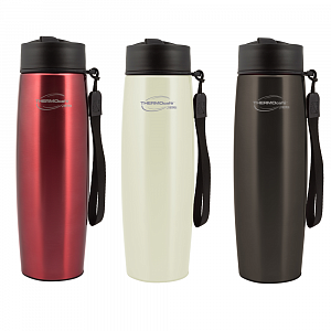 Термокружка из нержавеющей стали тм THERMOcafe by THERMOS Hiking-500 Red/Artic white/Grey 500мл 673503 000000000001195103