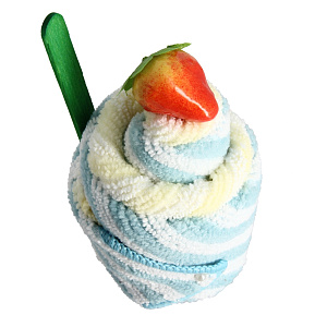 Полотенце Мороженое Софти, 25х25 см, полиэфир, вискоза 000000000001151795