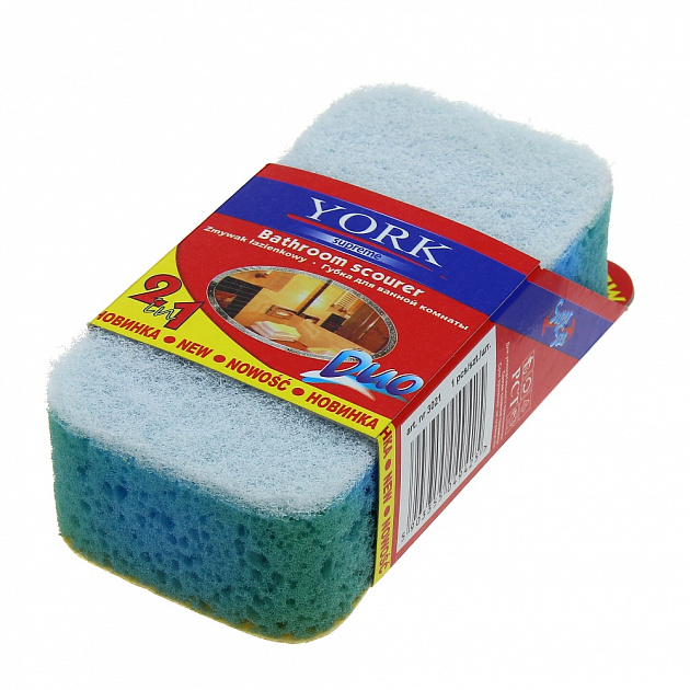 Губка для мытья ванны Supreme York, поролон, абразив 000000000001053915