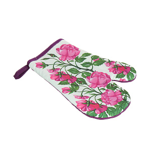 Набор прихватка и рукавица Розы Фото-графика Мультидом, хлопок, 2 предмета 000000000001126848