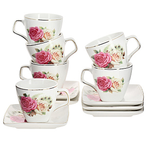 Кофейный набор Золотая лента, 12 предметов 000000000001154099