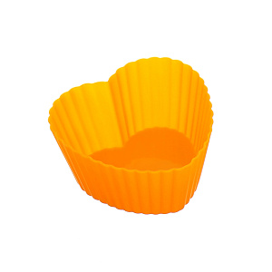 Миниформы для выпечки Сердечки Marmiton, оранжевый, силикон 000000000001125365