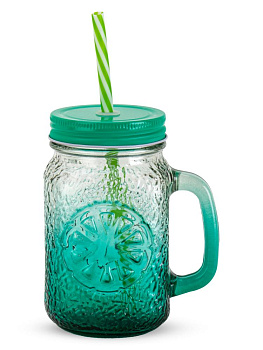 Кружка-банка 480мл стекло 000000000001230039