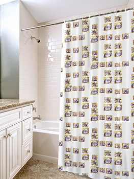 Штора для ванной 180х180см V-LINE полиэтилен 000000000001022720