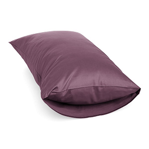 Наволочки 50x70см 2 шт DE'NASTIA сиреневый сатин NEW/хлопок 100% 000000000001217221