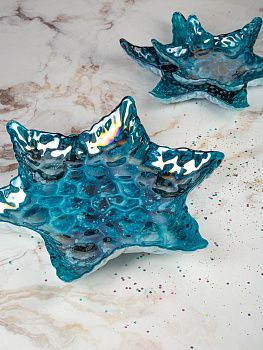 Блюдо сервировочное 25,5см EFE GLASS Морская звезда стекло 000000000001213509