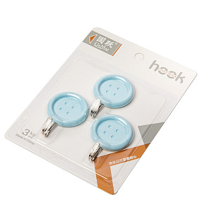 Крючки 3шт Пуговицы Тренд пластик 000000000001176214