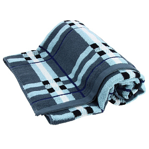 Полотенце DE'NASTIA Барбери 70х130см 100%Хлопок голубой T000112 000000000001150225