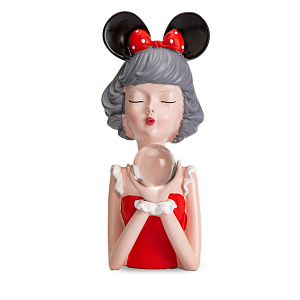 Фигура декоративная 21см Девушка с ушками 000000000001219426