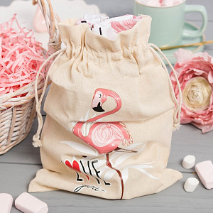Набор кухонный в мешочке Фламинго (полотенце + формочки для печенья) 4685255 000000000001200859